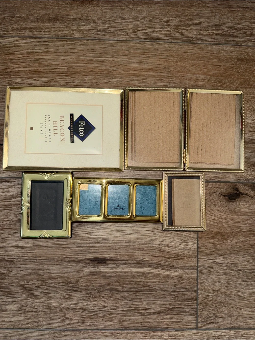 Vintage Brass and Gold Picture smaller Frames